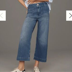 Anthropology MAEVE The Colette Crop Wide-Leg Jeans